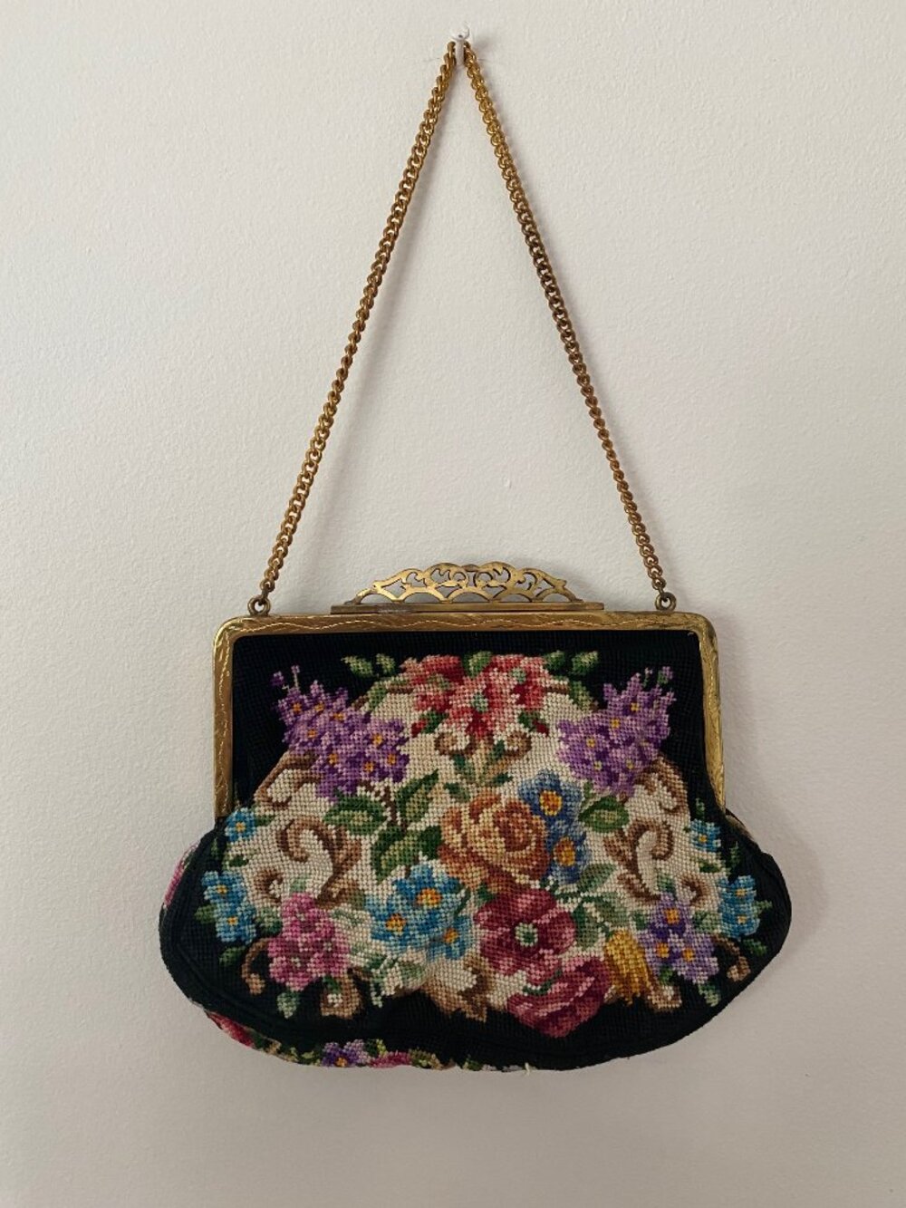 Vintage Cute Small Purse Wallet Embrodery